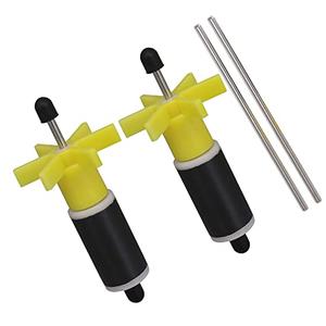 Mxfans 2 Pieces Yellow 16mm Replacement Filter Impeller Rotor Pump Rotor Parts