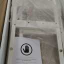 Giantex Wood Dining Chairs Set of 2 White, Armless Kitchen Chair w/Rubber Wood Frame, Cross Back, Contoured Seat, Farmhouse Wooden Side Chair, High Back Kitchen Chairs for Home Dining Room