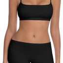 Abonlen Lounge Sets for Women 2 Piece Pajamas Camisole Tops With Shorts Sleepwear Tank Tops