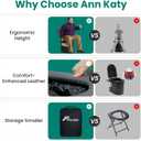 Ann Katy Upgrade XL Portable Toilet for Adults, Extra Large Portable Travel Floding Toilet, Camping Tall Toilets with Lid for Adults and Kids Compact Potty for Car,Hiking,Beach and Camping