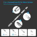 Upgrade Version Magnetic Eye Glass Repairing Kit, Eyeglass Repair Tool Kit with Compact Screw Box Include Nose Pads, Precision Screwdriver Set, Screws, Tweezer for Eyeglass, Sunglass, Spectacles Watch