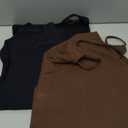 Amazon Essentials Women's Slim-Fit Cami Bodysuit, Pack of 2 (XX-Large, Black/Brown)