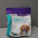ORAVET Dental Chews for Dogs, Oral Care and Hygiene Chews (Medium Dogs, 25-50 lbs.) Purple Pouch, 30 Count (EXP 10/22/27)