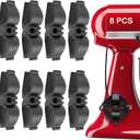 Upgraded kitchen appliance cord organizers Stick On Appliance Wire Organizer, Cord Organizer for Appliances Wire Wrapper for Kitchen Appliances Mixers, Coffee Maker, Pressure Cooker (8*Black)