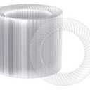 FOCUSLINE 7 Inch Clear Plastic Plates, 100 Count Disposable Heavy Duty Salad Dessert Plates, Premium Hard Plastic for Weddings, Parties & Events