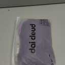 Dai Cloud Dark Purple Wavy Long Wigs for Women Natural Curly Middle Part with Light Purple Highlight Hair Heat Resistant Synthetic Wig for Halloween Cosplay Use