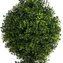 Nearly Natural 34in. Boxwood Double Ball Topiary Artificial Tree (Indoor/Outdoor)