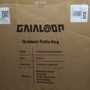 Outdoor Rug for Patio Furniture/Front Porch/Deck/Backyard Decor RV Waterproof Plastic Straw Camping Rugs, Bold Color Sunflower Design, Durable in Full Sun [9 * 12Ft]