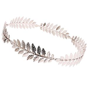 Laurel Wreath Crown Greek Goddess Accessories Silver Leaf Crown Headband Silver Headpiece for Men and Women Toga Costume Tiara Greek Crowns Roman Costume Accessory for Women Men