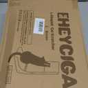 EHEYCIGA Cardboard Cat Scratcher for Indoor Cats, 26.8 Inch L Shaped Vertical Cat Scratching Board with Ball Cat Toy, Large Cat Scratcher Pad, Brown