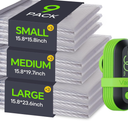 Vacbird Vacuum Bags for Travel with Rechargeable air Pump, Carryon Size Compression Packing Bags for Luggage and Suitcase, Space Saver for Clothes and Clothing 9 Combo Travel Size