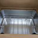 Stainless Steel Rabbit Sifting Litter Box with Hay Feeder (XL)