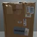 Safco Step On Plastic Trash Can with Foot Pedal, 17 Gallon Garbage Can for Kitchen, Indoor or Outdoor Use, Hands Free, Black