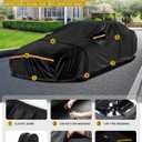 Car Cover Waterproof All Weather Custom Fit for Ford Mustang 1994-2025, 420D Oxford Full Outdoor Automtive Heavy Duty Covers Windproof Snowproof Dustproof UV Hail Protection Accessories