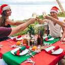 KPOSIYA Christmas Napkin Rings Set of 6, Snowflake Socks Napkin Rings for Table Decor, Wooden Napkin Holder Buckle for Christmas,Winter Holiday, Home Party, Wedding Supplies