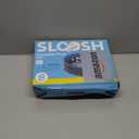 Sloosh Foldable Dog Kiddie Pool - Portable Hard Plastic Doggie Swimming Pool, Anti-Slip Collapsible Pets Bath Tub Suitable for Kids Toddler Indoor Outdoor Backyard Use (Gray, 32" x 8")