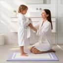 GRANNY SAYS Microfiber Bathroom Rugs Non Slip Washable, Water Absorbent Bathroom Mats for Tub, Soft Bath Mats for Bath Floor & Shower, Bath Rug, 20" x 32", Purple (1'8" x 2'8" (Rectangular))