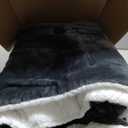 UGG Nita Throw Blanket Soft Reversible Plush Throw for Couch or Bed Washable Warm Fluffy Blanket for College Dorm Essentials and Bedding with Down Alternative Fill, 50-inch x 70-inch, Charcoal Grey