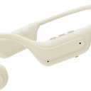 Bone Conduction Headphones Open Ear Bluetooth 6.0,10H Playtime Wireless Headset with Mic,IP65 Sweatproof Sport Earphones for Workout Running Hiking,Beige