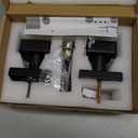 Matte Black Door Knobs Interior, Bedroom Privacy Interior Door Knob with Lock, Square Modern Bathroom Privacy Door Handle, Heavy Duty Design (1 Pack Privacy)