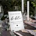 Bible Guestbook Sign for Wedding- Bridal Shower Decorations, Wedding Reception Decor for Reception and Event Party, 5x7inch