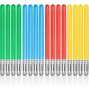 16 PCS Inflatable lightsaber - LIYDE Light Saber Sword Toys Party Bags Stocking Stuffers Favors Inflatable Swords for Star Wars Themed Party,Cosplay Party