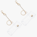 LIFKOME Lipstick Case Keychain Lip Gloss Pouch Pvc Holder Compact Clip Car Holder Portable Design Random Color