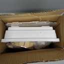 Cycodo 8 in 1 Acrylic Hamster Cage,2-Tier Dwarf Hamster Cage with Wooden Wheel & Hideout,Small Hamster Habitat with Accessories,Clear Pet Mice House(White,14" L*10" W*11" H)