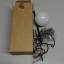 L LOHAS LED Night Lights Plug into Wall, Dimmable Night Light, Dusk to Dawn Sensor, 0-100LM Adjustable Brightness, Soft White 3000K Globe Shade Milky Nightlight with 4.92ft Cord for Bathroom, Hallway