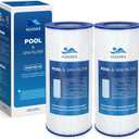 CC100 Pool Filter Cartridge, Compatible With Pentair Clean & Clear 100 In Model 160316 & EC-160316, 160354 & EC-160354, Replacement for Pentair R173215, Pleatco PAP100, PAP100-4, 2 Pack