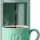 KeurigK Mini Mate Single Serve KCup Pod Coffee Maker – Compact Coffee Machine for Small Spaces, Quick Brew, Travel-Friendly, Removable Drip Tray, Energy Efficient (Glamping Green)