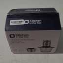 Kitchen in the box Mini Food Processor, Electric Meat Grinder & Food Chopper with 400W Powerful Veggie Chopper-One 3 Cup Bowl & S Blades for Meat/Fish/Vegetable/Baby Food