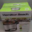 Hamilton Beach 4 Quart Programmable Slow Cooker with Flexible Easy Programming, 5 Cooking Times, Dishwasher-Safe Crock & Lid, Silver (33443)