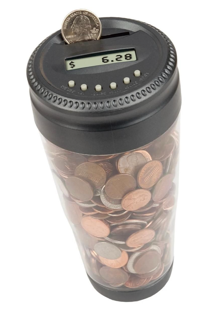 DIRTY DOG Digital Auto Coin Jar Piggy Bank