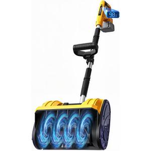 Cordless Snow Shovel Compatible for DeWalt 20V Battery with Brushless Motor, 12'' Cordless Snow Blower, Electric Snow Thrower, 6.2" Clear Depth with Front Handle for Deck,Patio(NO Battery)