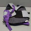 Queenmore Dog Life Jacket with Rescue Handle - Adjustable Reflective Dog Shark Life Vest for Large Dogs, Purple, L