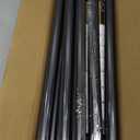 Black Curtain Rods, Room Darkening Curtain Rod for Windows 66 to 120 Inches(5.5-10Ft), Wrap Around Rods, Adjustable Heavy Duty Blackout Drapery Rod, Window Treatment, Matte Black