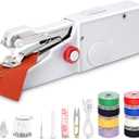 Handheld Electric Mini Sewing Machine for Beginners Adult,Portable Stitching Single Thread Sewing Machine Sewing Kit for Quick Clothes Repairs,Suitable for Home DIY,Battery or USB Powered