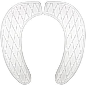 Gel Toilet Seat Cover Cushion Pad Washable Portable Padded Seat Adhesive Riser Cushion for Toilets Commode Chair Pain Relief Comfort for Elderly Handicapped (Clear)