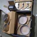 Caraway Nonstick Ceramic Cookware Set (12 Piece) Pots, Pans, Lids and Kitchen Storage - Non Toxic - Oven Safe & Compatible with All Stovetops - Navy