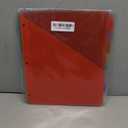 Forvencer 8 Count Dividers with Two Pockets, 8 tabs Binder Dividers for 3 Ring Binder Organizer, Multicolor, 1 Set (Red)