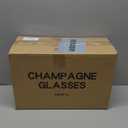 UMEIED 7.5 Oz Champagne Flutes Set Of 12, Long Stemmed Crystal Clear Champagne Flute Glass Set, Sparkling Wine Glasses for Home Party Wedding Birthday Housewarming Gifts