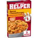 Hamburger Helper Bacon Cheeseburger Pasta Meal (5.1 oz - 12 Pack) No Artificial Flavors, Ready in 3 Easy Steps, Quick Meals Perfect for Midweek Dinners, Busy Evenings & Families On-the-Go (EXP 06/06/26)