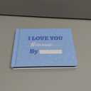 TICIAGA Why I Love You Book Fill in the Love Fill-In-The-Blank Journal Gift for Beloved, I Love You Because Book Anniversary Present for Boyfriend, Keepsake Xmas Gift from Daughter Son, 6.3 x 4.7 In