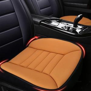 MYFAMIREA 2PCS Car Seat Cushion Pad 1.2" Thick Comfort Seat Protector for Car Driver Seat Office Chair Home Use Memory Foam Seat Cushion with Non Slip Bottom, 20'' x 18.5'', Orange