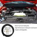 FLK-38 Automotive replacement fuel lines Repair Kit 3/8" (10mm), Nylon Fuel Line Tubing Kit, Nylon fuel line repair kit, High-Performance Tubing for Fuel System Repairs and Upgrades, 23 Pack, Black.