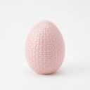  Ceramic Easter Egg Statue,  Handmade Eggs Figurine Decorations for Spring Party Living Room Home Decor Pink