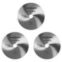 LOONPON 4.5inch HSS Saw Blade 3Pcs,72T Cutting Disc with 7/8 Inch Arbor for Wood Plastic PVC Soft-Metals Cutting