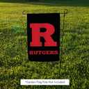 Desert Cactus Rutgers R Garden Flag  19 x 12 inch Rutgers Scarlet Knights Banner, For Outdoor Display and Events (Design C)