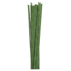 Green Paper Covered Wire. 22 Gauge X 18'' Pack of 50 Wire